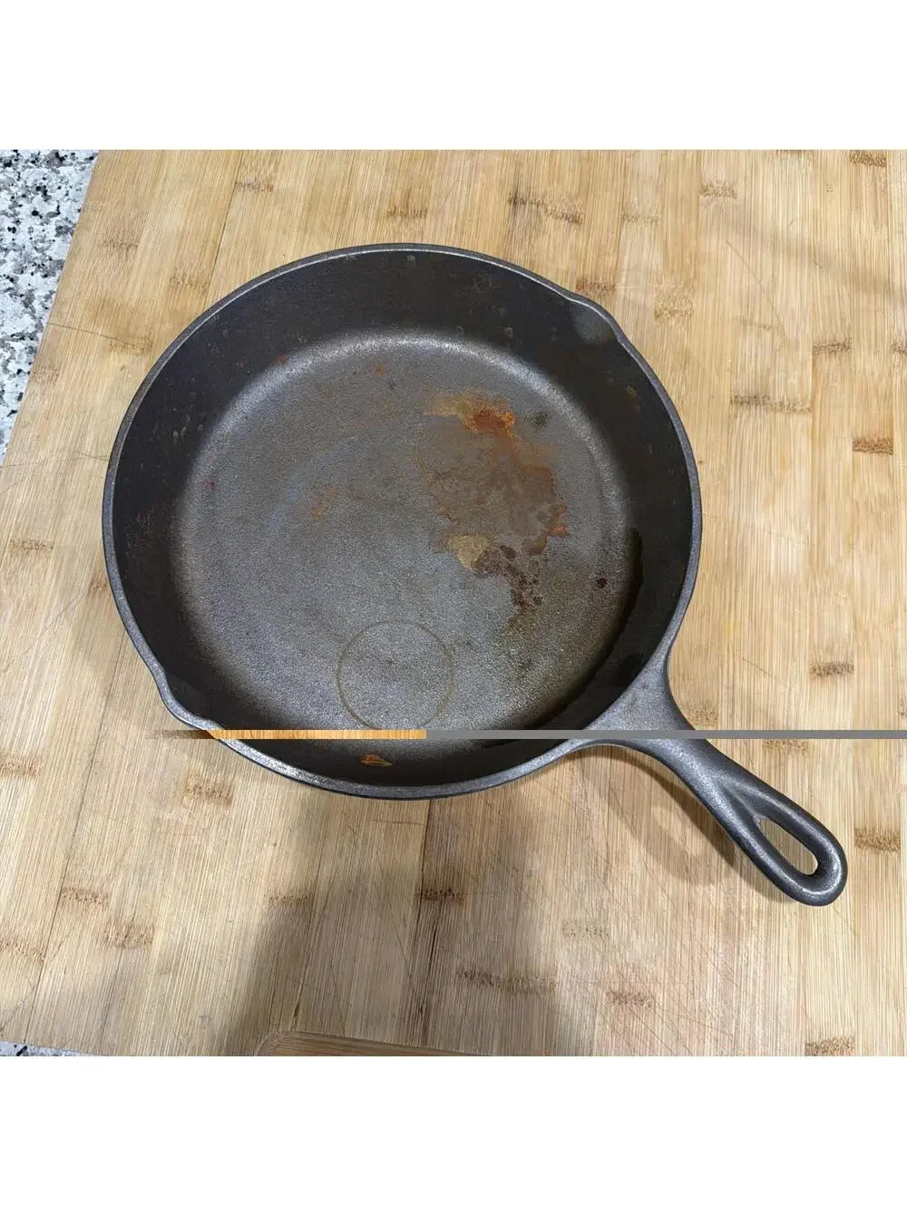 Vintage Three Notch Lodge 8SK Cast Iron Skillet USA D2 8SK 10 1/2